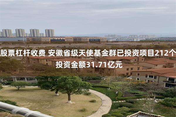 股票杠杆收费 安徽省级天使基金群已投资项目212个 投资金额31.71亿元