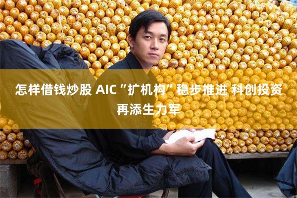 怎样借钱炒股 AIC“扩机构”稳步推进 科创投资再添生力军