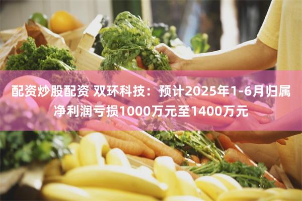 配资炒股配资 双环科技：预计2025年1-6月归属净利润亏损1000万元至1400万元