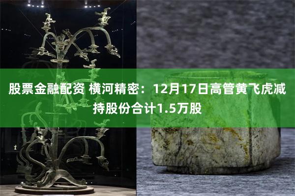 股票金融配资 横河精密：12月17日高管黄飞虎减持股份合计1.5万股