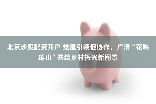 北京炒股配资开户 党建引领促协作,广清“花映瑶山”共绘乡村振兴新图景