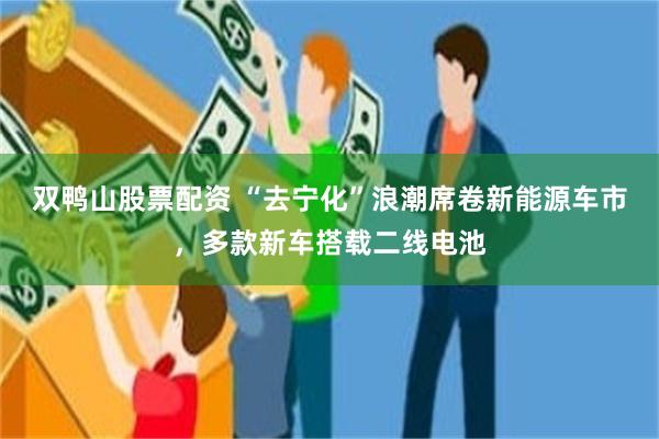 双鸭山股票配资 “去宁化”浪潮席卷新能源车市，多款新车搭载二线电池