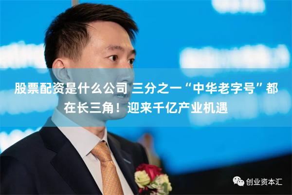 股票配资是什么公司 三分之一“中华老字号”都在长三角!迎来千亿产业机遇