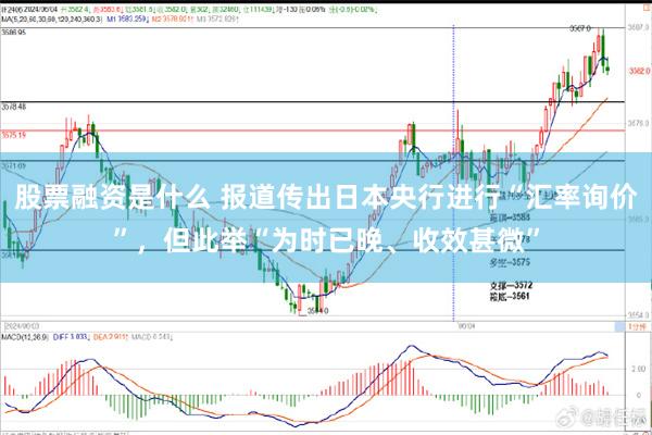 股票融资是什么 报道传出日本央行进行“汇率询价”，但此举“为时已晚、收效甚微”