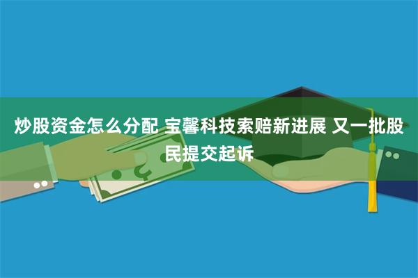 炒股资金怎么分配 宝馨科技索赔新进展 又一批股民提交起诉
