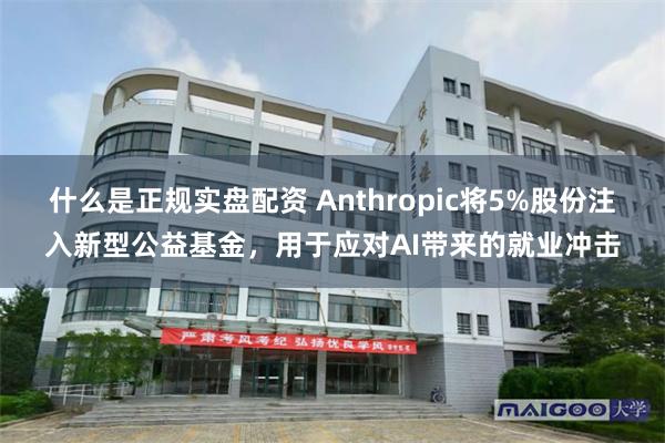 什么是正规实盘配资 Anthropic将5%股份注入新型公益基金，用于应对AI带来的就业冲击